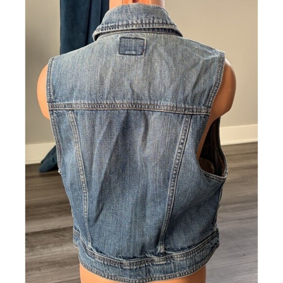 American Eagle Denim Jean Vest Size L - Picture 4 of 5